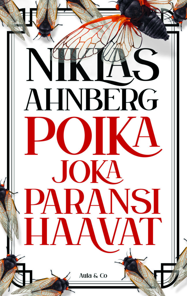 Poika joka paransi haavat -kirjan kansi. Kannessa kirjan nimi ja kaskaita.