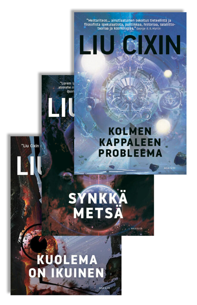 Muistoja planeetta Maasta -trilogian kannet.