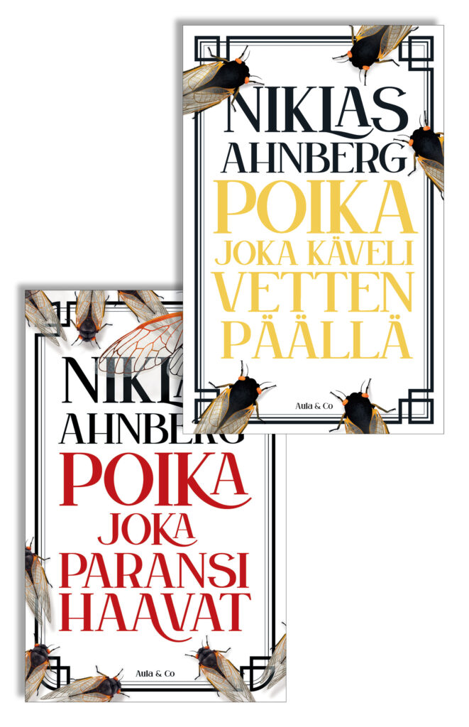 Daniel Dark -sarjaan kuuluvien kirjojen kannet. Niklas Ahnberg