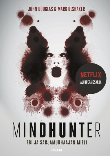 Mindhunter-kirjan kansi. Kannessa tyylitelty kuva ihmisen kasvoista.