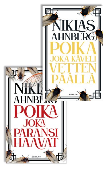 Daniel Dark -sarjaan kuuluvien kirjojen kannet. Niklas Ahnberg